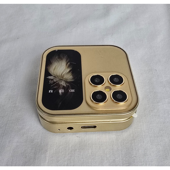 i17 Mini Palm Flip Mobile Phone 2G Dual SIM Standby Speed Dial FM Radio Voice - Picture 13 of 16